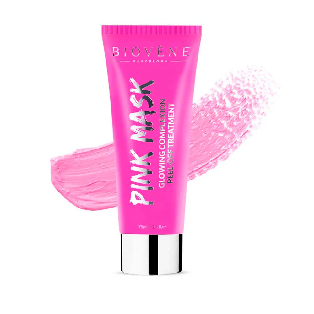 BIOVÈNE PINK MASK glowing complexion peel-off treatment 75 ml