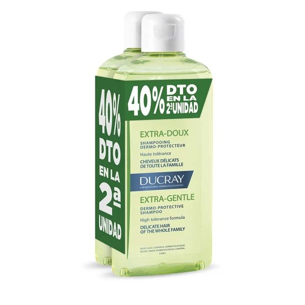 DUCRAY BALANCING CHAMPOO for dry hair and damaged duo 2 x 400 ml