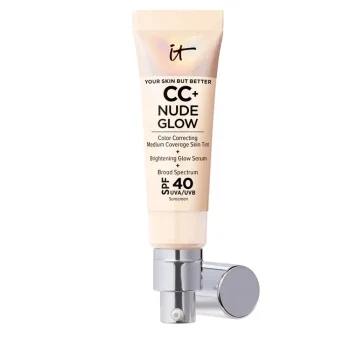 IT COSMETICS CC+ NUDE GLOW leichte Grundierung + Glow-Serum SPF40 #faires Porzellan