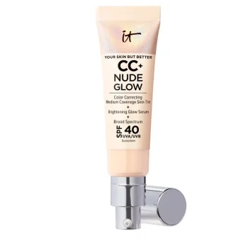 IT COSMETICS CC+ NUDE GLOW leichte Foundation + Glow Serum SPF40 #light