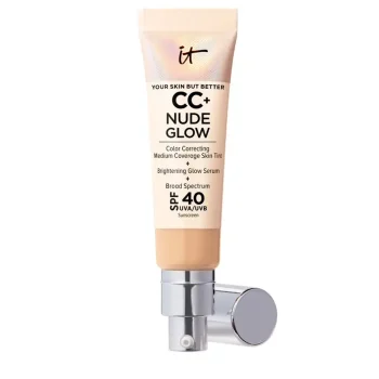 IT COSMETICS CC+ NUDE GLOW leichte Foundation + Glow Serum SPF40 #medium