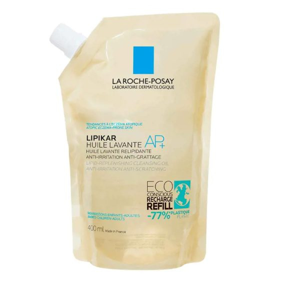 LA ROCHE POSAY LIPIKAR AP+ replenishing cleansing oil recharge 400 ml