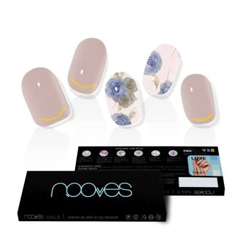 NOOVES NAIL GEL FILMS elegant floral premium luxe #metallic 20 u