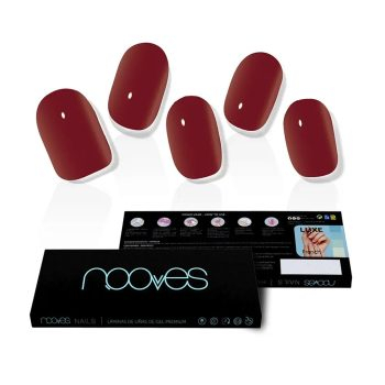 NOOVES GEL NAIL FILMS minuit pluie premium luxe solide #rouge 20 u