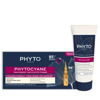 PHYTO PHYTOCYANE REACTION TRATAMIENTO ANTICAÍDA MUJER LOTE 2uds