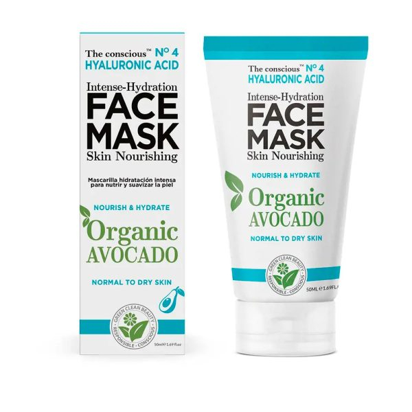 THE CONSCIOUS HYALURONIC ACID intense-hydration face mask organic avocado 50 ml