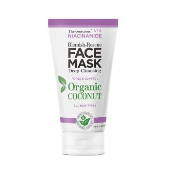 THE CONSCIOUS Masque visage anti-imperfections à la niacinamide et à la noix de coco bio 50 ml THE CONSCIOUS NIACINAMIDE masque visage anti-imperfections noix de coco bio 50 ml