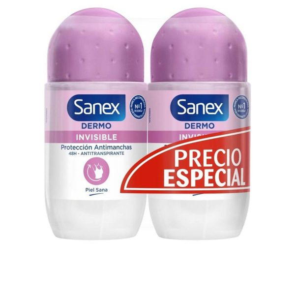 SANEX DERMO INVISIBLE DEO ROLL-ON LOT 2 x 50 ml