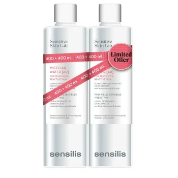 SENSILIS EAU MICELLAIRE [AR] pour peaux sensibles et réactives 2 x 400 ml