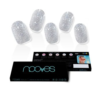 NOOVES Dazzling Diva Premium Glam #Glitter Grey GEL-NAGELBLÄTTER 20 Stk