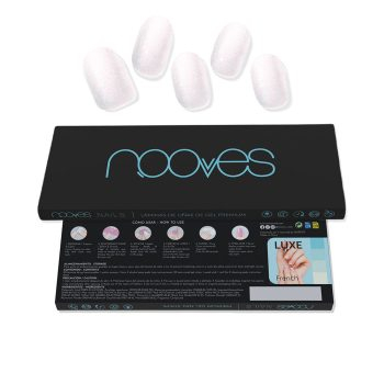 NOOVES Premium-Perl? GEL-NAGELBLÄTTER Luxe Cat #Perlweiß 20 St