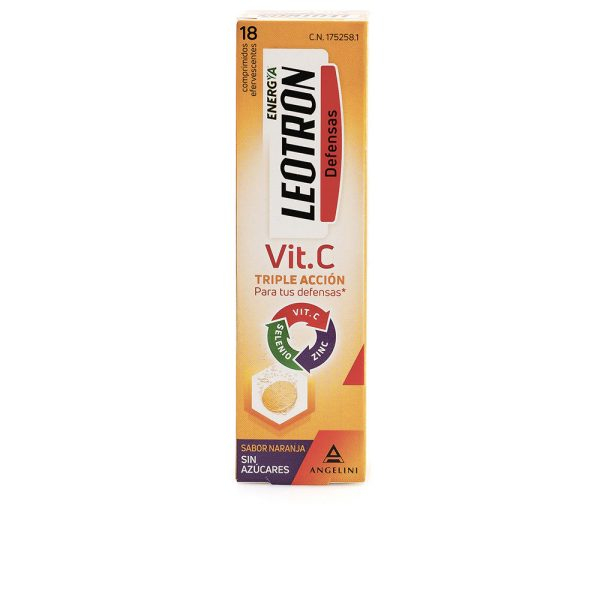 LEOTRON VITAMIN C triple action effervescent tablets #Orange 18 u