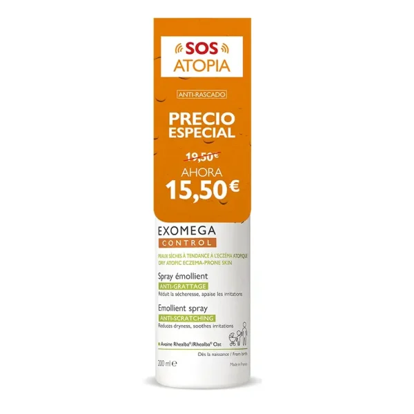 A-DERMA EXOMEGA CONTROL emollient spray 200 ml