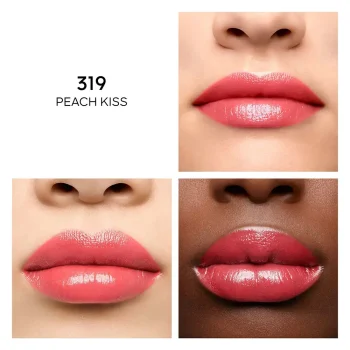 GUERLAIN KISSKISS SHINE BLOOM lip gloss #319-peach kiss