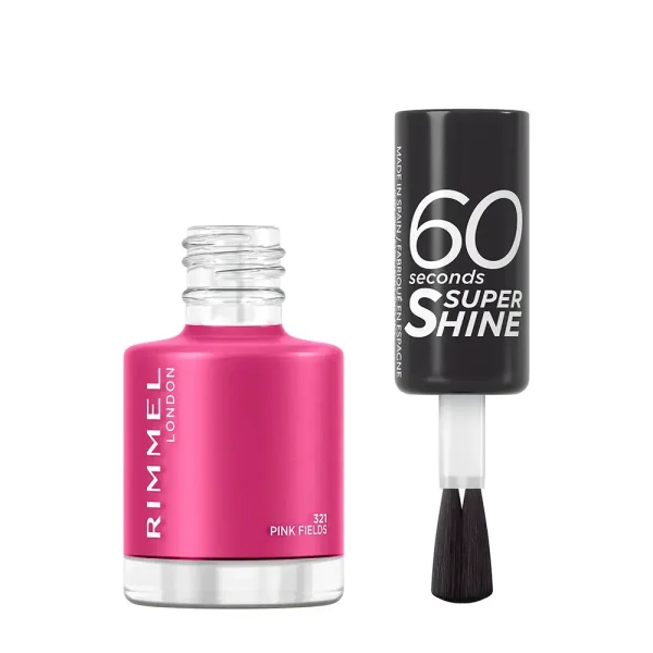 RIMMEL LONDON 60 SECONDS SUPER SHINE nail polish #321-pink fields