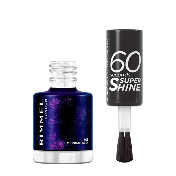 RIMMEL LONDON 60 SECONDS SUPER SHINE nail polish #563-midtnight rush