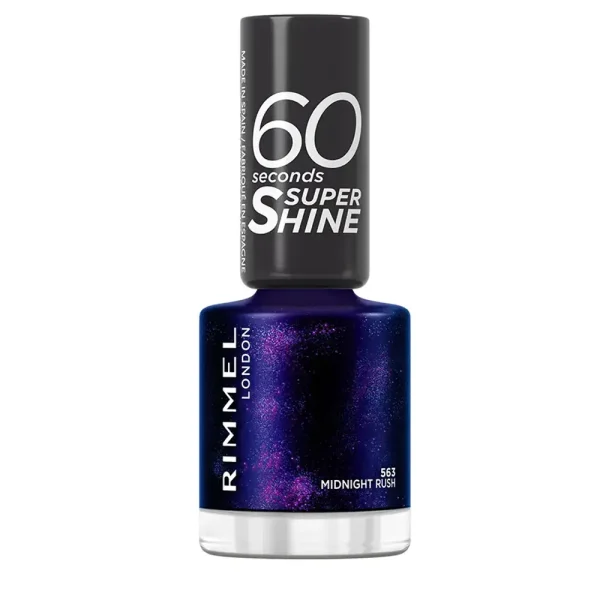 RIMMEL LONDON 60 SECONDS SUPER SHINE nail polish #563-midtnight rush