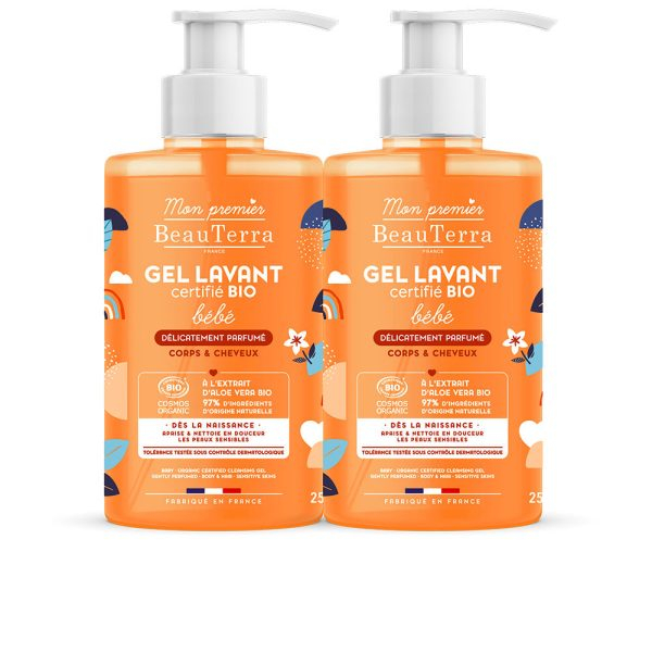 BEAUTERRA BIO BABY shower gel with perfume pack 2 x 750 ml