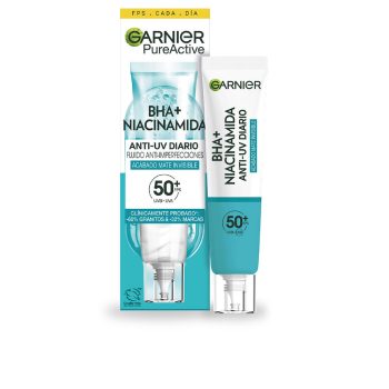 GARNIER ATTIVO PURO BHA + fluido anti-imperfezioni alla niacinamide SPF50+ 40ml