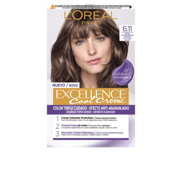 L'OR?AL PARIS EXCELLENCE creme hair color #6.11-dark ash blonde 1 u