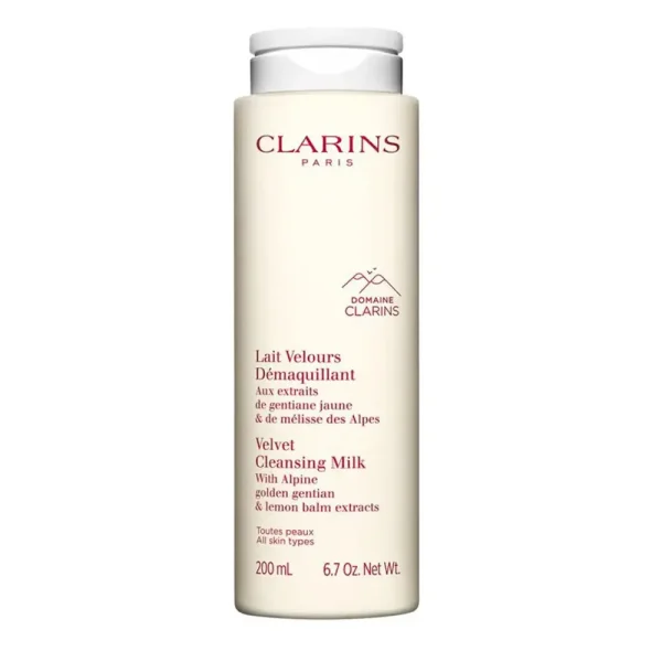 CLARINS VELVET CLEANSING MILK ultra-gentle makeup remover 200 ml