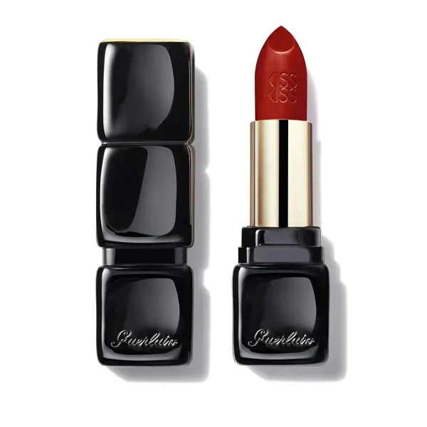 GUERLAIN KISSKISS satin lipstick #330-red brick