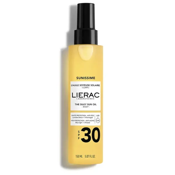 LIERAC SUNISSIME silky sun oil for body SPF30 150 ml