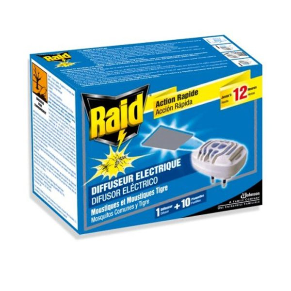 RAID ANTI-MOSQUITO PROTECTION device + 10 tablets