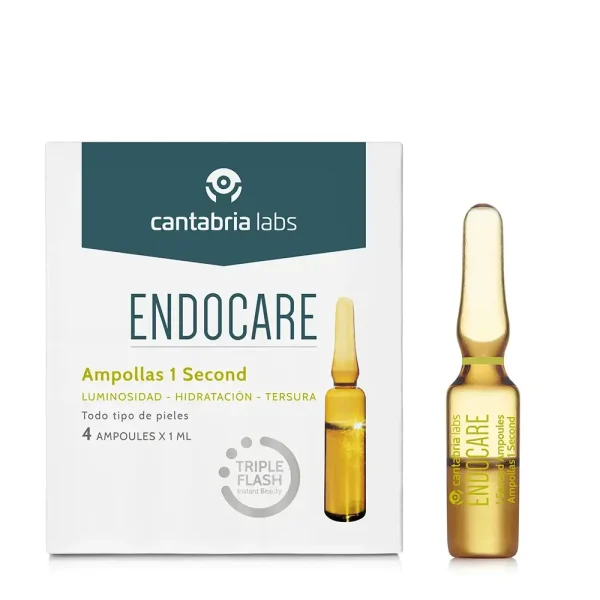 ENDOCARE AMPOULES 1 SECOND triple flash action 4 x 1 ml