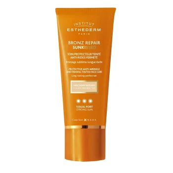 INSTITUT ESTHEDERM BRONZ REPAIR SUNKISSED protective anti-wrinkle and firming tinted face care #Natural gold 50 ml