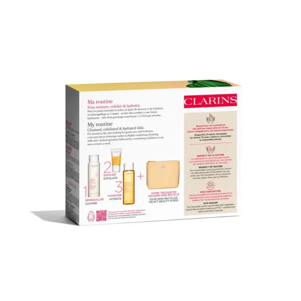 CLARINS FACIAL CLEANSING set for normal to dry skin 4 pcs