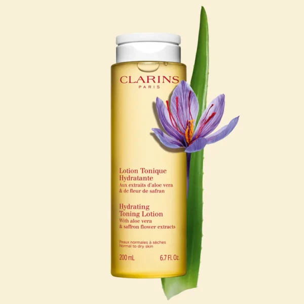 CLARINS MOISTURIZING TONER LOTION for normal to dry skin refillable 400 ml
