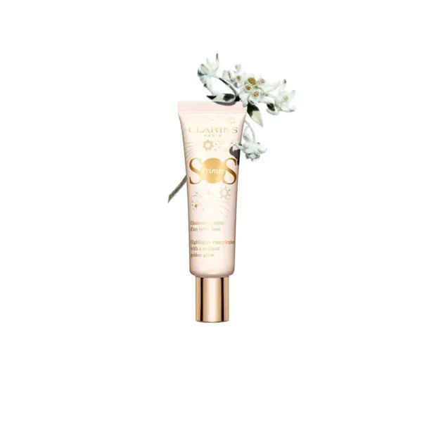CLARINS SOS PRIMER highlights complexion with a radiant golden glow limited edition 30 ml