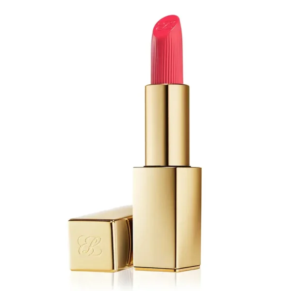 ESTÉE LAUDER PURE COLOR cream lipstick #defiant coral