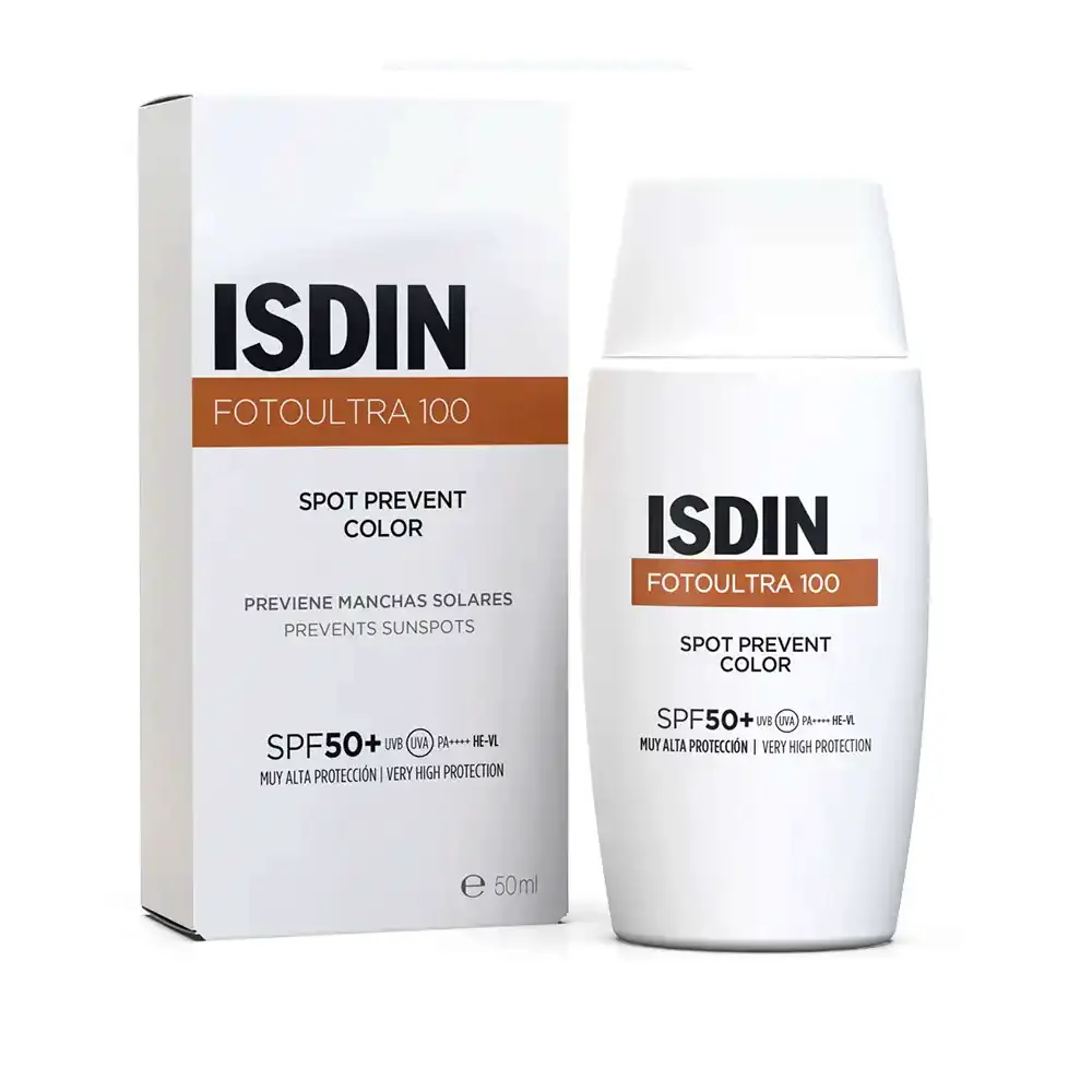 ISDIN PHOTOULTRA 100 sunspots prevent colored facial sunscreen SPF50+ 50 ml