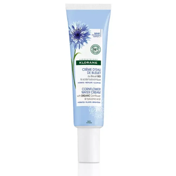 KLORANE ORGANIC CORNFLOWER & HYLURONIC ACID gel-cream for face and eyes 30 ml