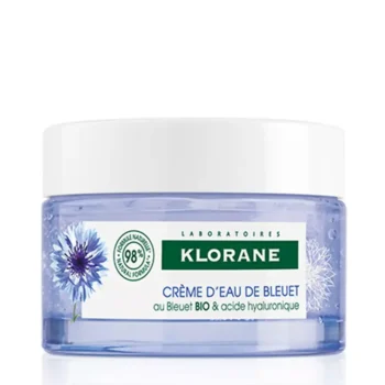 KLORANE BIOLOGISCHE KORENBLOEM & HYLURONZUUR gel-crème voor gezicht en ogen 50 ml