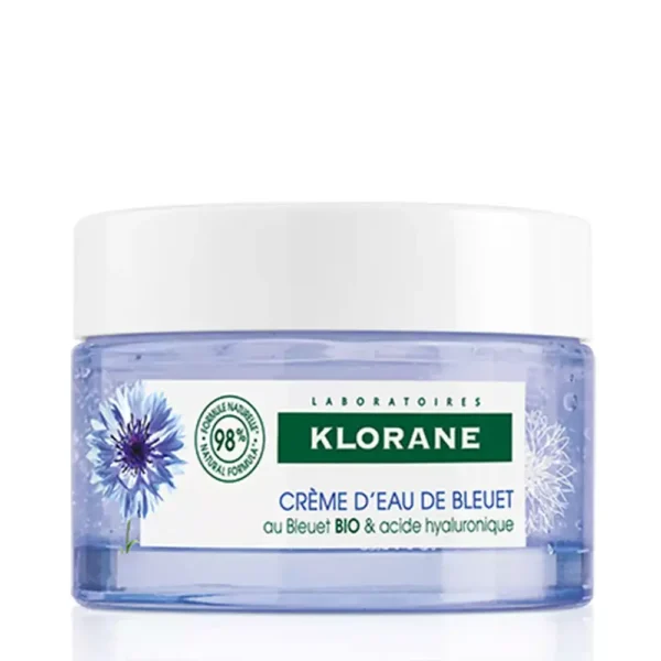 KLORANE ORGANIC CORNFLOWER & HYLURONIC ACID gel-cream for face and eyes 50 ml