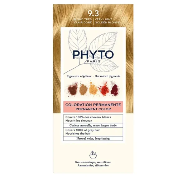 PHYTO PHYTOCOLOR permanent color #9.3-very light golden blonde