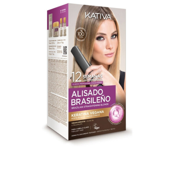 KATIVA KATIVA PROFESSIONAL BRAZILIAN STRAIGHTENING PRO BLONDE CASE 6 pcs