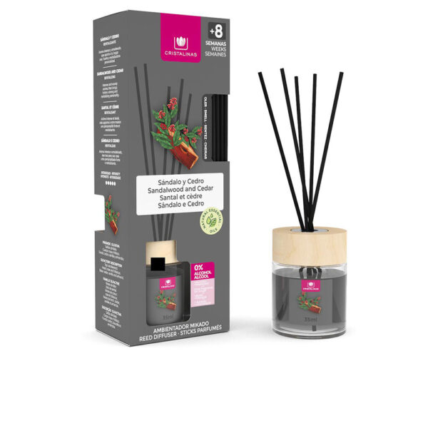 CRISTALINAS MIKADO air freshener 0% #sandalwood-cedar 35 ml