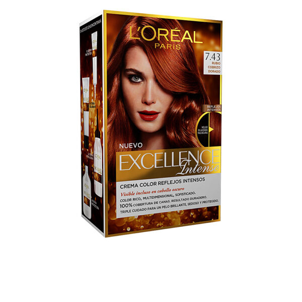 L'OREAL PARIS EXCELLENCE INTENSE hair color #7.43 golden copper blonde 1 u