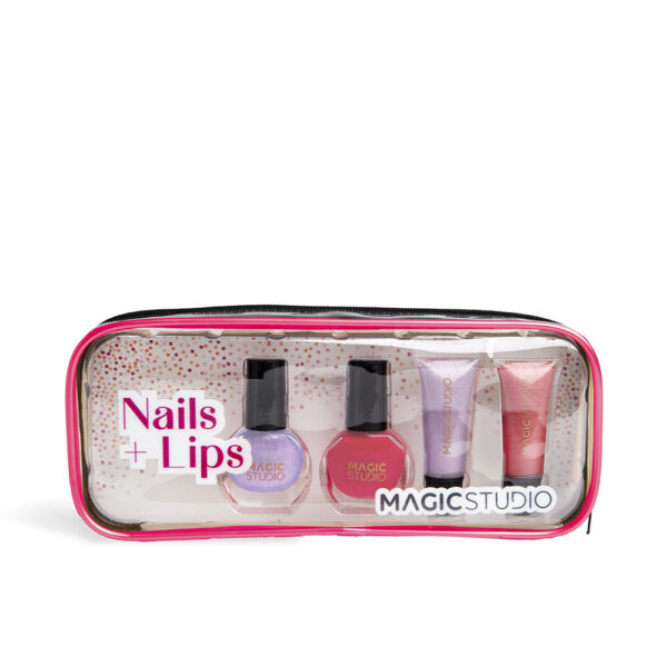 MAGIC STUDIO COLORFUL NAILS AND LIPS CASE 5 pcs