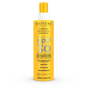 BIOVENE HYALURONIC ANTI-AGING sun protection milky spray SPF30 200 ml