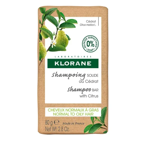 KLORANE CITRUS solid shampoo for normal to oily hair 80 gr