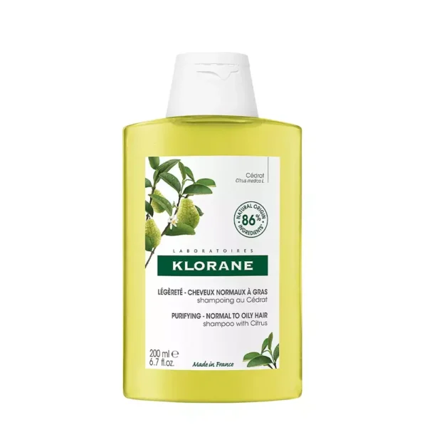 KLORANE CITRUS purifying shampoo for normal to oily hair 200 ml