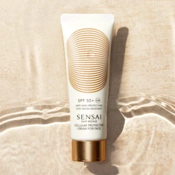 SENSAI SILKY BRONZE protective suncare cream for face SPF50 50 ml