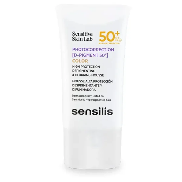 SENSILIS PHOTOCORRECTION [D-PIGMENT 50+] high protection depigmenting & blurring mousse 40 ml