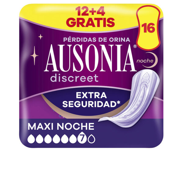 AUSONIA DISCREET maxi night incontinence pads 16 u