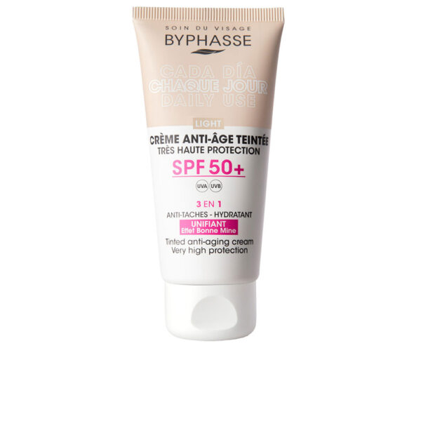 BYPHASSE Anti-aging FACIAL CREAM with color SPF50+ #light 50 ml